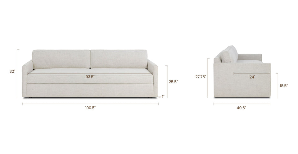 Storato 100.5" Sofa with Storage