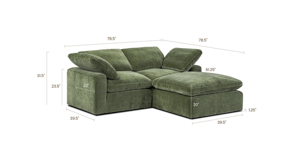 3-Seat Aspen Modular Sectional