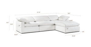 4-Seat Aspen Modular Sectional