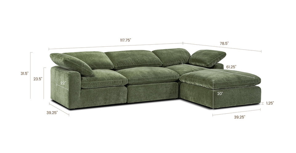 4-Seat Aspen Modular Sectional
