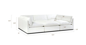 6-Seat Davos Modular Pit-Sectional