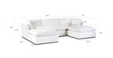 5-Seat Davos Modular Double Chaise Sectional